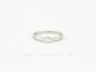 Zlatý prsteň s briliantom 50-00523L-1255F