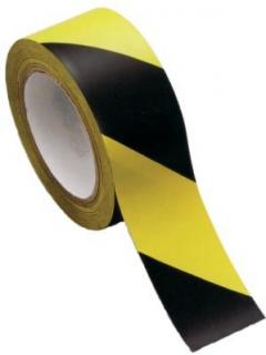 Lepiaca páska výstražná čierno-žltá / pravá