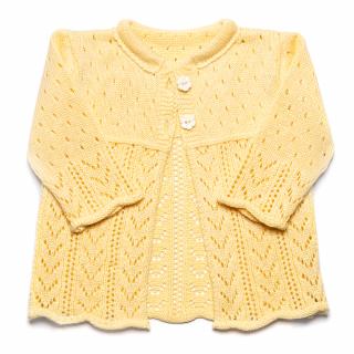 Pletený svetrík Sunny - žltý Veľkosť: 80