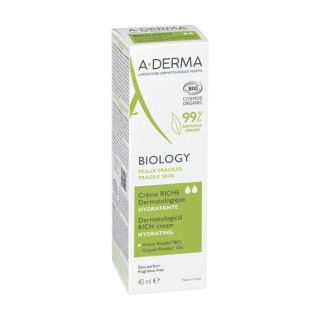 A-DERMA  BIOLOGY Dermatologický výživný hydratačný krém 40ml