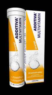 Additiva Multivitamín, Pomaranč šumivé tablety 20 ks