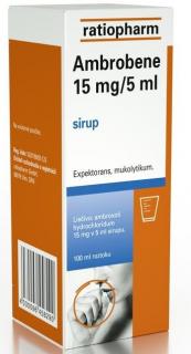 Ambrobene sirup 15 mg/5 ml 100 ml