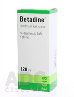 Betadine dezinfekčný roztok 100 mg/ml sol.der.1 x 120 ml