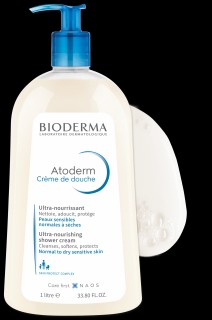 Bioderma Atoderm sprchový krém pre normálnu až suchú pokožku 1000 ml