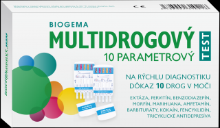Biogema Multidrogový Test 10 Parametrový na rýchlu diagnostiku 10 drog v moči