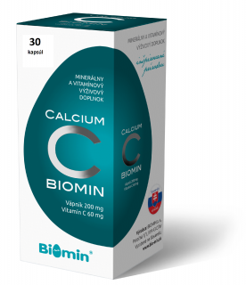 Biomin Calcium s vit. C 30 kapsúl