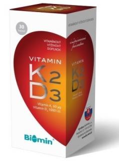 Biomin Vitamin K2 + D3 1000 I.U. 30 kapsúl