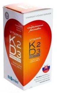 Biomin Vitamin K2 + D3 2000.I.U. premium 30 kapsúl