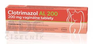 Clotrimazol AL vaginálne tablety 200 mg 3 ks