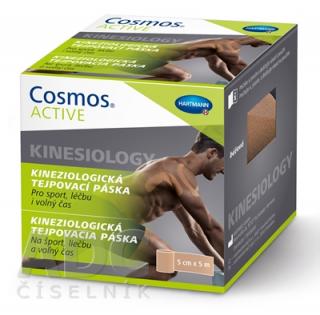 Cosmos Active kineziologická tejpovacia páska béžová 5 cm x 5 m 1 ks