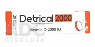Detrical 2000 Vitamín D šumivé tablety 20 ks
