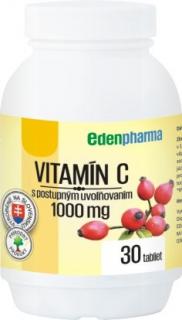 Edenpharma Vitamín C 1000 mg s postupným uvoľňovaním 30 tabliet