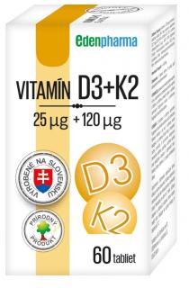 Edenpharma Vitamín D3 + K2 60 tabliet