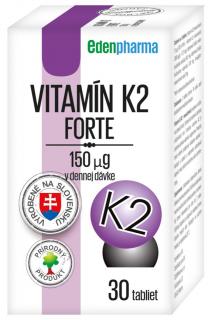 Edenpharma Vitamín K2 Forte 30 tabliet