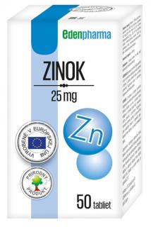 Edenpharma Zinok 25 mg 50 tabliet