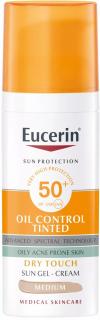 Eucerin Sun Dry Touch OIL CONTROL (stredne tmavý) SPF 50+ 50 ml