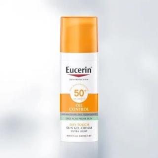 Eucerin Sun Oil Control krémový gél opaľovací na tvár SPF50+, 50 ml