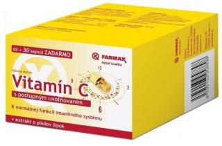 Farmax Vitamín C s postupným uvoľňovaním 500 mg 90 ks