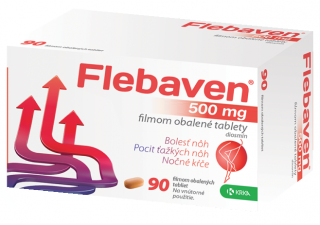 Flebaven 500 mg filmom obalené tablety tbl.flm. 90x500 mg