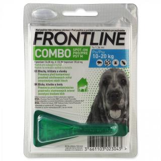 Frontline Combo Spot on Dog M pre psy 10-20 kg 1,34 ml