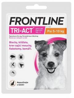 Frontline TRI-ACT Spot on Dog S pre psy 5-10 kg 1 ml