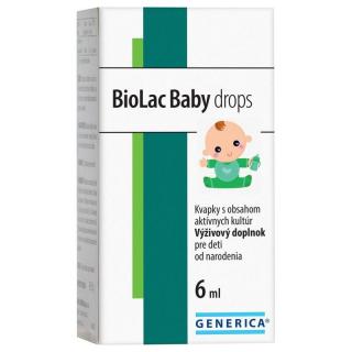 Generica BioLac Baby drops kvapky 6 ml