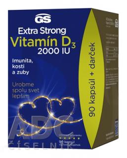 GS Extra Strong vitamín D3 2000 IU 90 kapsúl balenie 2022