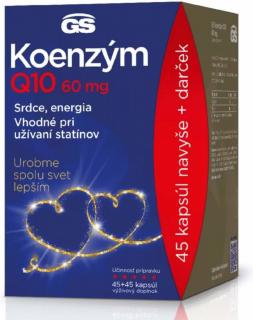 GS Koenzým Q10 60 mg 45 + 45 kapsúl balenie 2022