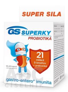 GS Superky probiotiká 60+20 kapsúl
