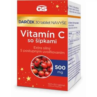 GS Vitamín C 500 so šípkami darček 2023 100+30 tabliet
