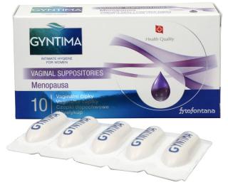 Gyntima Vaginálne čapíky Menopausa 10 ks