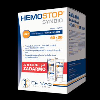 Hemostop SynBio Da Vinci 90 kapsúl + Hemostop Gél 75 ml