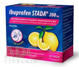 Ibuprofen Stada 200 mg perorálny prášok 20 x 200 mg