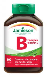 Jamieson B-Komplex s Vitamínom C 100 tabliet
