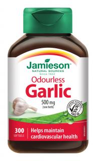 Jamieson Odourless Garlic 500 mg 300 kapsúl