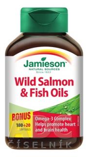 Jamieson Salmon Omega-3 komplex z lososa a rybích olejov 200 kapsúl