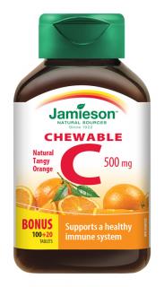 Jamieson Vitamín C 500 mg pomaranč 120 tabliet