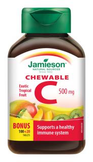 Jamieson Vitamín C 500 mg tropické ovocie 120 tabliet