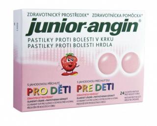 Junior-angin pre deti jahoda 24 pastiliek