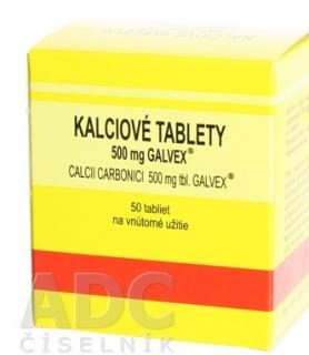 Kalciové tablety Galvex 500 mg x 50 tabliet