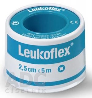 Leukoflex náplasť na cievke 2,5 cm x 5 m
