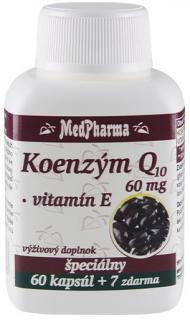 Medpharma Koenzým Q10 60 mg + Vitamín E 67 kapsúl