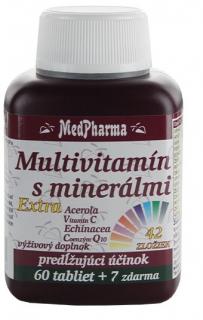MedPharma Multivitamín s minerálmi Extra 42 zložiek tbl 60+7 zadarmo