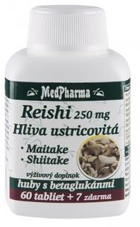 MedPharma Reishi + Hliva ustricová 67 tabliet 250 mg
