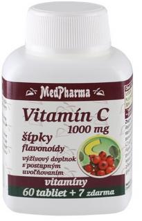 MedPharma Vitamín C 1000 mg so šípkami tbl 60+7 zadarmo