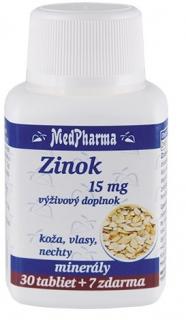 MedPharma Zinok 15 mg tbl 30+7 zadarmo