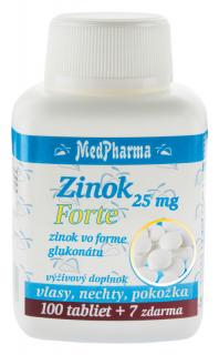 MedPharma Zinok 25 mg Forte tbl 100+7 zadarmo