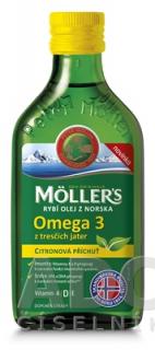 Mollers Omega 3 rybí olej citrón 250 ml