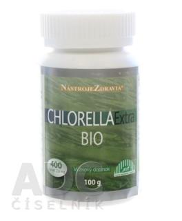 Nástroje zdravia Chlorella Extra Bio 100 g 400 tabliet