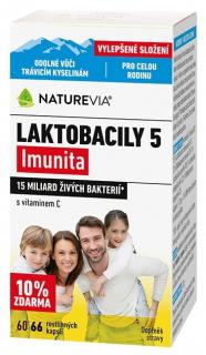 Naturevia Laktobacily 5 Imunita 60+6 kapsúl